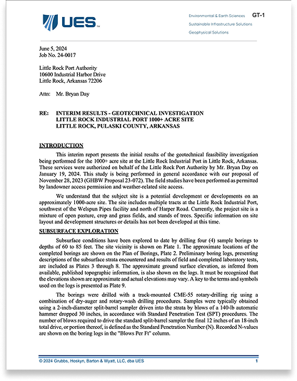 Preliminary Geotechnical Report