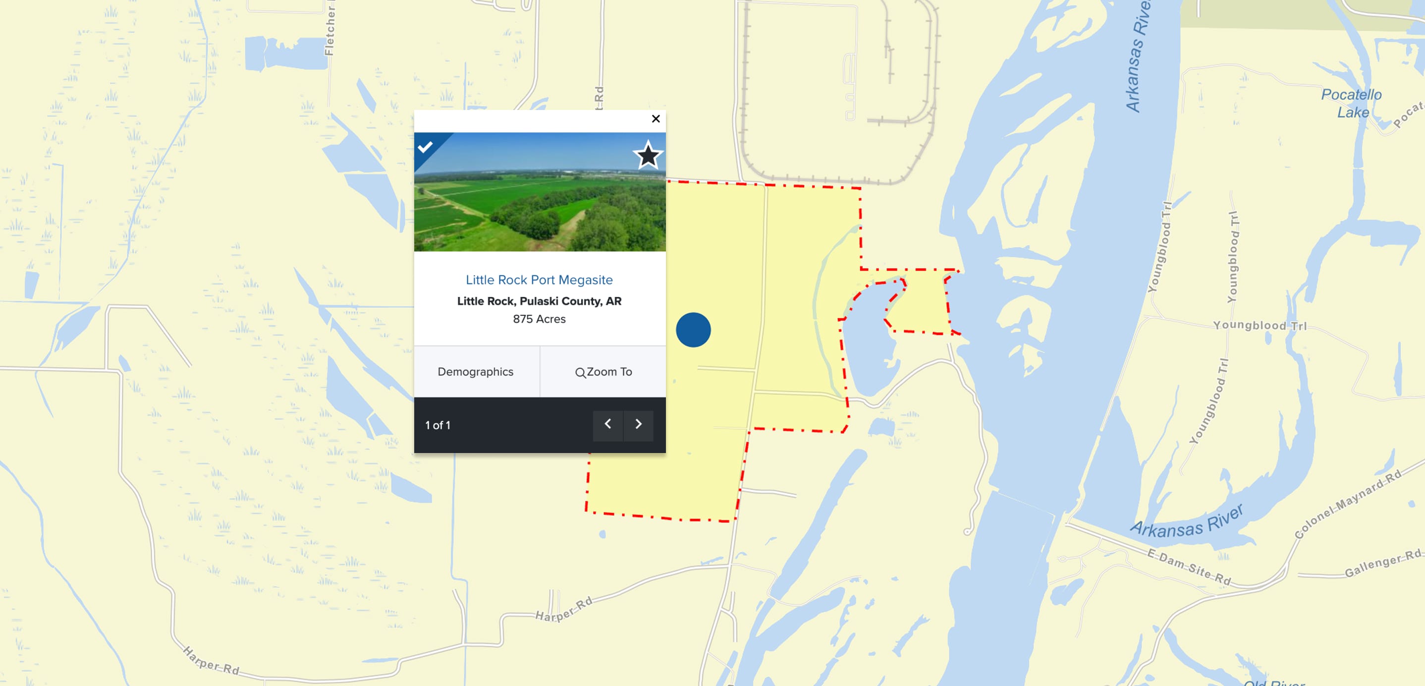 Interactive Map of Little Rock Port Megasite